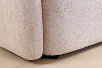 ART DECO Modernes Sofa 200cm Bouclé 3-Sitzer Couch inkl. Kissen