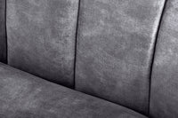 BABYLON 3-Sitzer Sofa 200cm Samt mit Ziersteppung