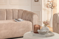 BABYLON 3-Sitzer Sofa 200cm Samt mit Ziersteppung