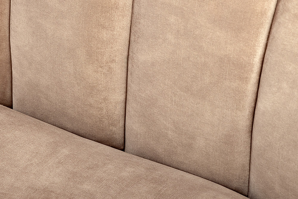 BABYLON 3-Sitzer Sofa 200cm Samt mit Ziersteppung