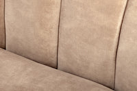 BABYLON 3-Sitzer Sofa 200cm Samt mit Ziersteppung