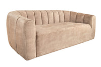 BABYLON 3-Sitzer Sofa 200cm Samt mit Ziersteppung