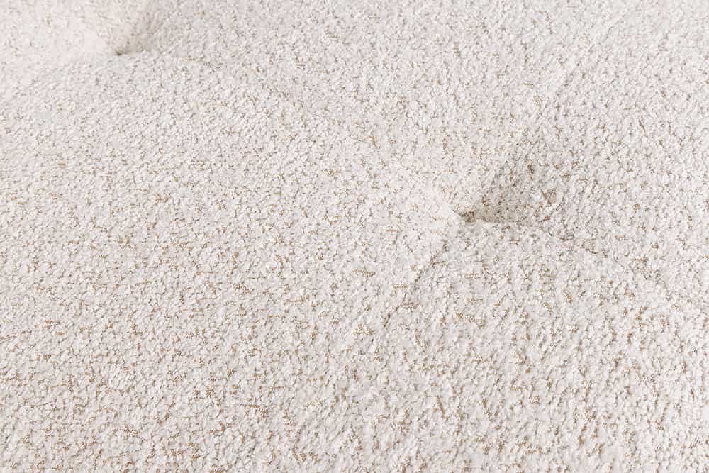 ROYAL Hocker 120cm champagner beige Bouclé Federkern Sitzhocker