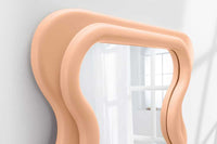 Wandspiegel Design CURVY 160cm apricot Pastell Spiegel