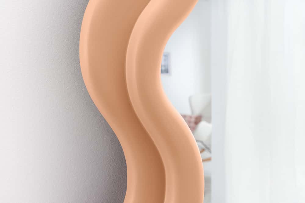 Wandspiegel Design CURVY 160cm apricot Pastell Spiegel