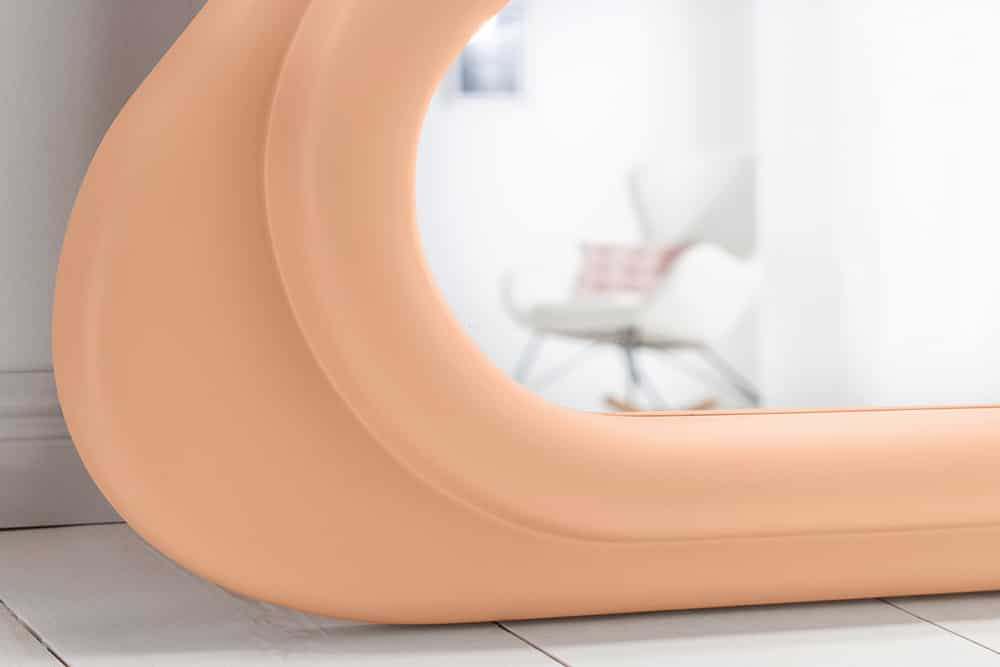 Wandspiegel Design CURVY 160cm apricot Pastell Spiegel