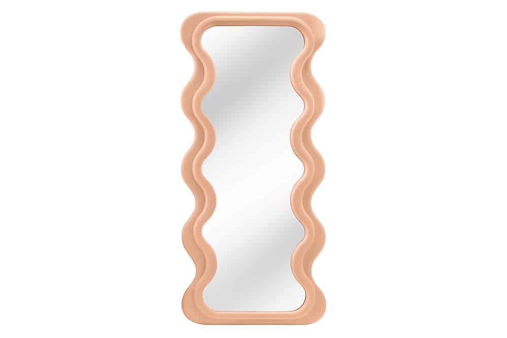 Wandspiegel Design CURVY 160cm apricot Pastell Spiegel