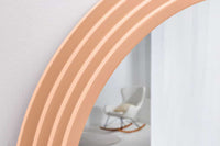 Wandspiegel Design WAVE 160cm apricot Pastell Rundbogen Spiegel