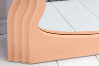 Wandspiegel Design WAVE 160cm apricot Pastell Rundbogen Spiegel