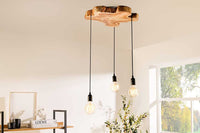 LEVELS IV design hanging lamp black gray white with 6 linen shades