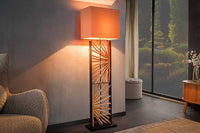 EUPHORIA Handcrafted driftwood table lamp 45cm beige with linen shade