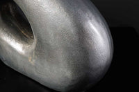 RING Handgefertigte Vase 30cm/50cm dunkelgrau Metall Dekoration Blumenvase