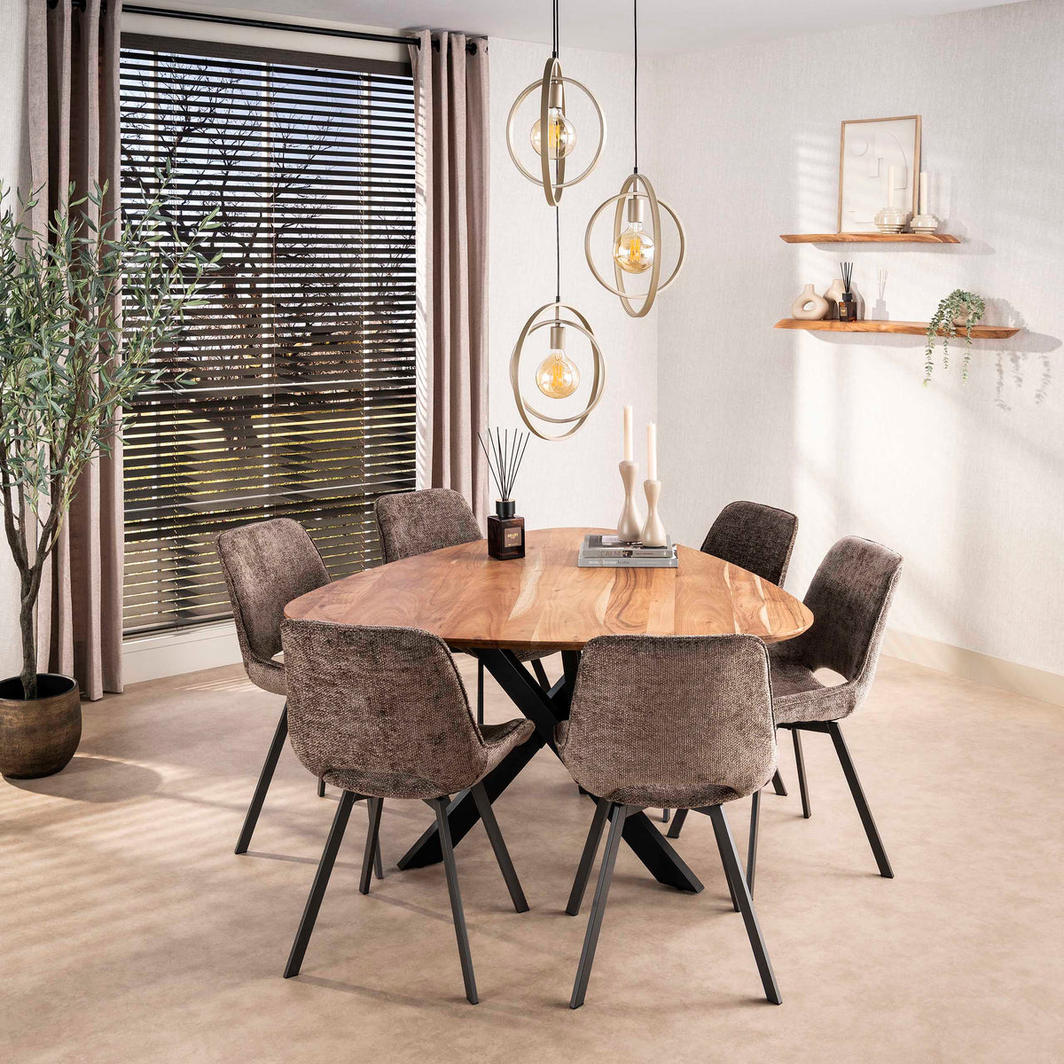 Stuhl Swivel drehbar 4-er Pack