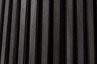 Runder Esstisch VALHALLA WOOD rund schwarz Eichenholz Säulenfuß