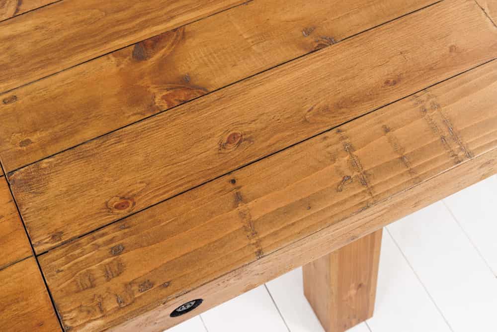 FINCA Massiver Esstisch 300-400cm vintage braun verlängerbar recyceltes Pinienholz