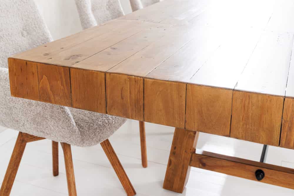 FINCA Massiver Esstisch 300-400cm vintage braun verlängerbar recyceltes Pinienholz