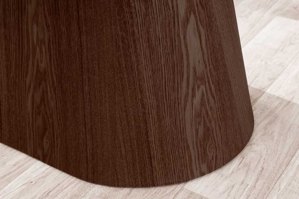 UNIQUE Design Esstisch 200cm weiß Walnuss Keramik Marmor Säulenfuß