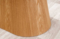 Design Esstisch UNIQUE 200cm weiß Eiche Keramik Marmor Säulenfuß