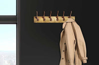 DEER Dekorative Wandgarderobe 50cm gold Metall Hirschgeweih Kleiderhaken