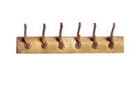 DEER Dekorative Wandgarderobe 50cm gold Metall Hirschgeweih Kleiderhaken