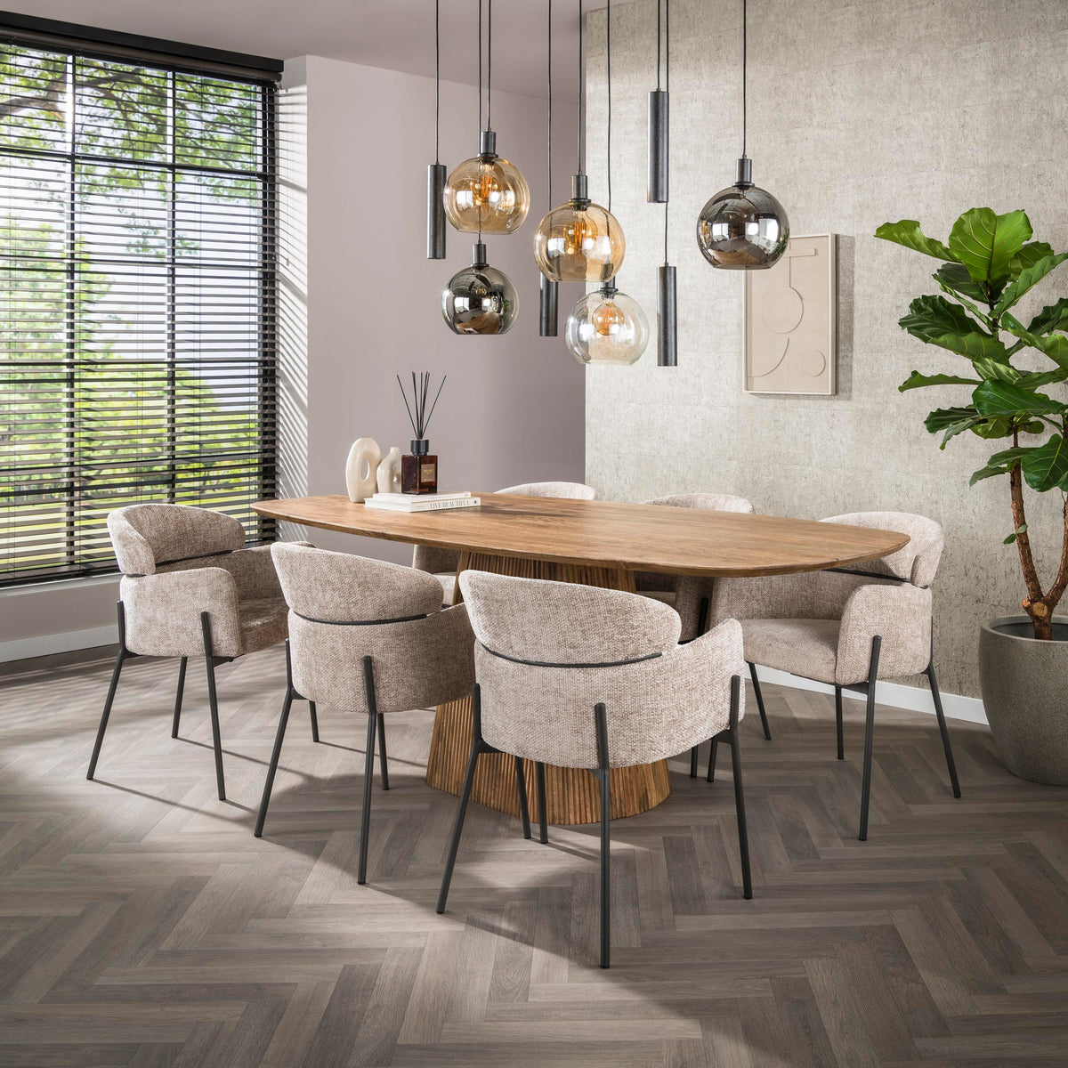 Armlehnstuhl Curva 2er Set