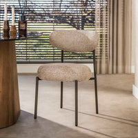 ROUND Stuhl  2-er Pack / Braun Sand
