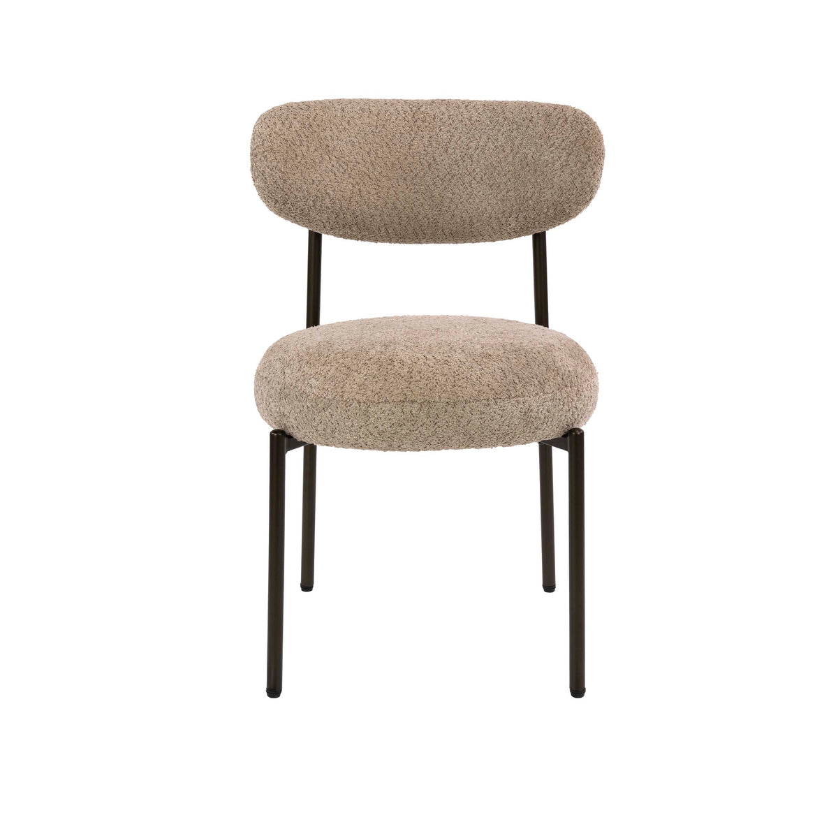 ROUND Stuhl  2-er Pack / Braun Sand
