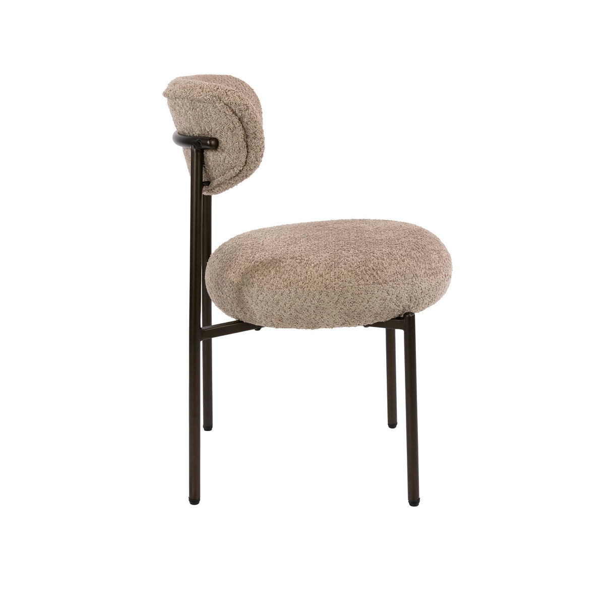 ROUND Stuhl  2-er Pack / Braun Sand
