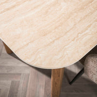 Esstisch Romano Curvo 180cm / Keramik travertin