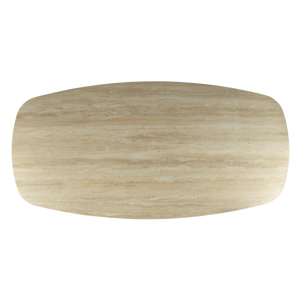 ROMANO CROSS Esstisch 180cm dänisch oval / 3D Keramik travertin