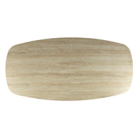 ROMANO CROSS Esstisch 180cm dänisch oval / 3D Keramik travertin