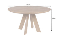 ART WOOD Runder Esstisch 120cm braun massiv Mangoholz