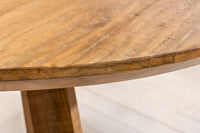 ART WOOD Runder Esstisch 140cm braun massiv Mangoholz