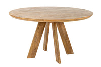ART WOOD Runder Esstisch 140cm braun massiv Mangoholz