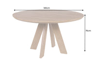 ART WOOD Runder Esstisch 140cm braun massiv Mangoholz