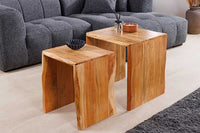 TRIBAL Massives Sideboard 180cm antik braun Mangoholz 3D-Front viel Stauraum