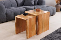 TRIBAL Massives Sideboard 180cm antik braun Mangoholz 3D-Front viel Stauraum