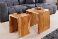 TRIBAL Massives Sideboard 180cm antik braun Mangoholz 3D-Front viel Stauraum
