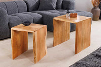 TRIBAL Massives Sideboard 180cm antik braun Mangoholz 3D-Front viel Stauraum