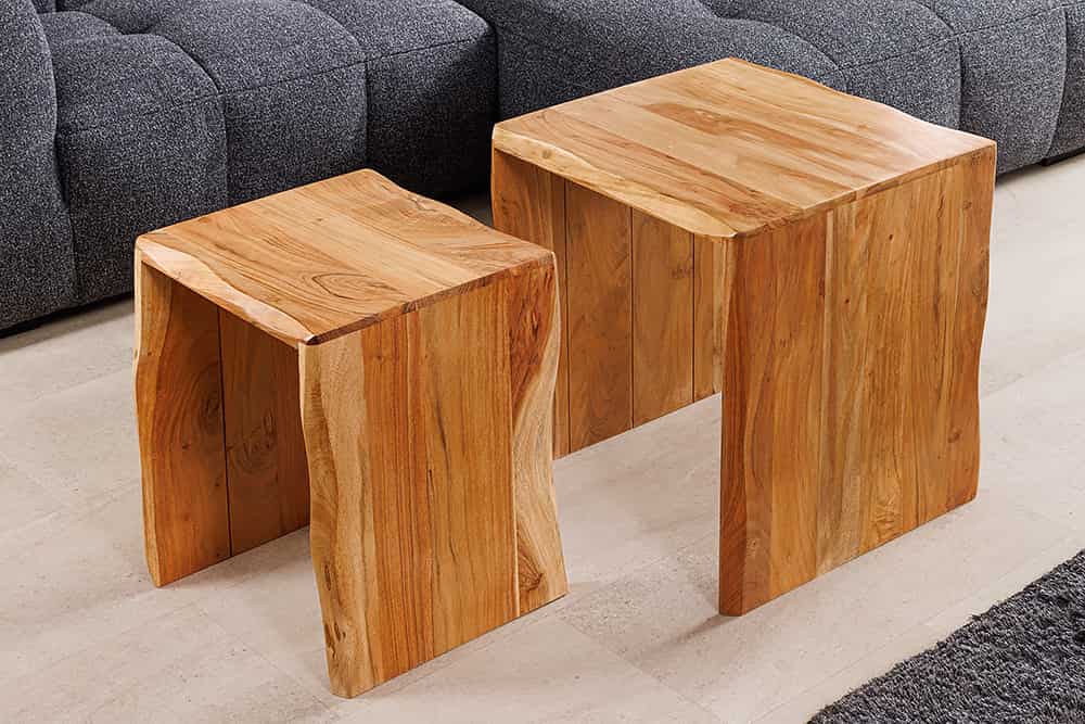 TRIBAL Massives Sideboard 180cm antik braun Mangoholz 3D-Front viel Stauraum