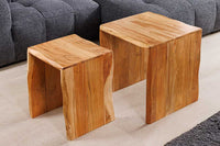 TRIBAL Massives Sideboard 180cm antik braun Mangoholz 3D-Front viel Stauraum