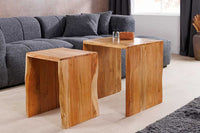 TRIBAL Massives Sideboard 180cm antik braun Mangoholz 3D-Front viel Stauraum