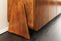 MAKASSAR Solid TV board 130cm Sheesham lowboard two drawers