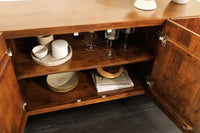 MAKASSAR Solid TV board 130cm Sheesham lowboard two drawers