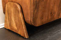 BRASIL Massives TV-Board 160cm braun Mangoholz drei Fächer Lowboard