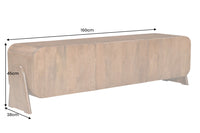 BRASIL Massives TV-Board 160cm braun Mangoholz drei Fächer Lowboard
