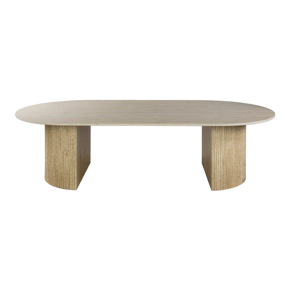 ROMANO Arch Couchtisch  135cm / 3D Keramik travertin