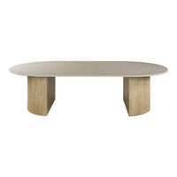 ROMANO Arch Couchtisch  135cm / 3D Keramik travertin