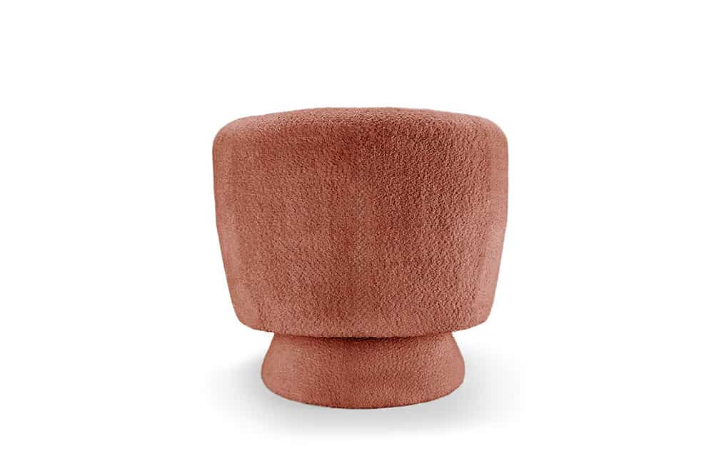 BOSSA NOVA Drehbarer Design Sessel 80cm Bouclé