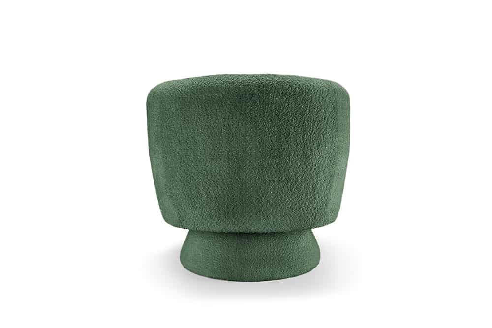BOSSA NOVA Drehbarer Design Sessel 80cm Bouclé